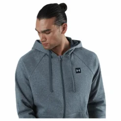 Under Armour Rival Fleece Fz Hoodie Grey* Tröjor|Träning