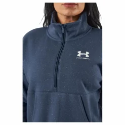 Under Armour Rival Fleece Hz Downpour Gray* Träning|Tröjor