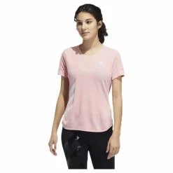 adidas Run It Tee 3S Pink* T-Shirts|Löpning