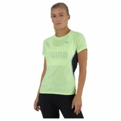 Puma Run Lite Laser Cat SS Tee Yellow* T-Shirts|Löpning