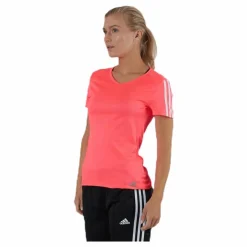 adidas Run 3S Tee W Pink* T-Shirts|Löpning