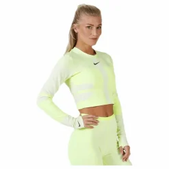Nike Run Tech Pack Knit Top LS White/Green* Tröjor|Löpning