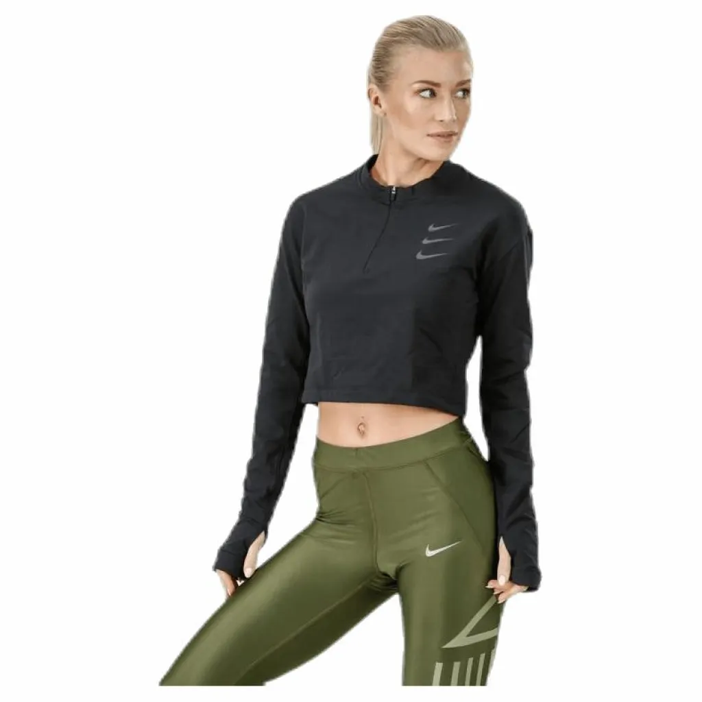 Nike Running Division Warm Top Crop Black* Tröjor|Löpning