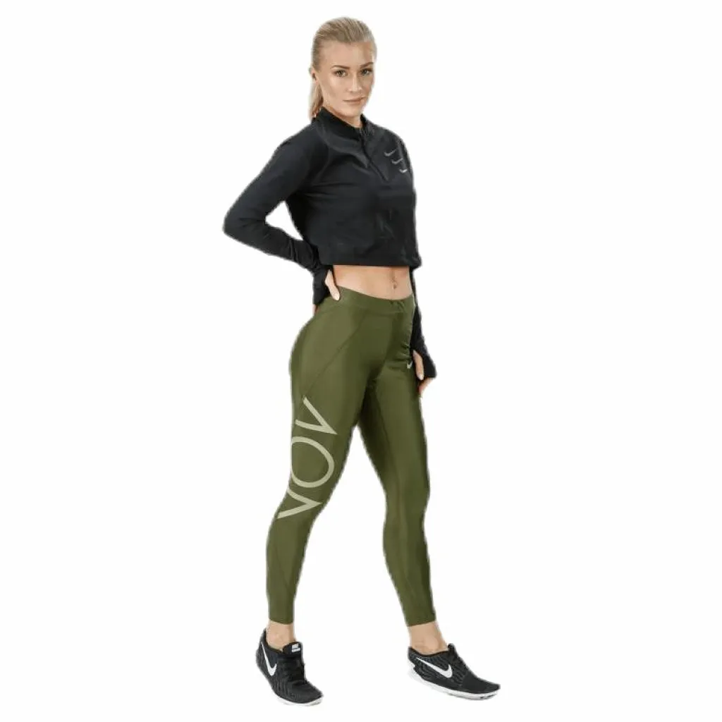 Nike Running Division Warm Top Crop Black* Tröjor|Löpning