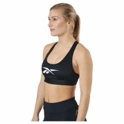 Reebok S Lux Vector Racer Bra Black* Sport-Bh:Ar|Träning