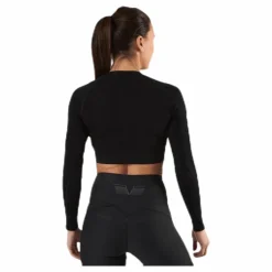 Gavelo Seamless Black Crop Top Black* Tröjor|Träning