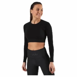 Gavelo Seamless Black Crop Top Black* Tröjor|Träning