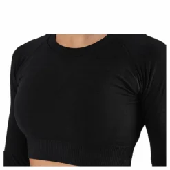 Gavelo Seamless Black Crop Top Black* Tröjor|Träning