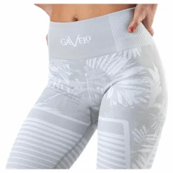Gavelo Seamless Floral Leggings Grey* Tights|Träning