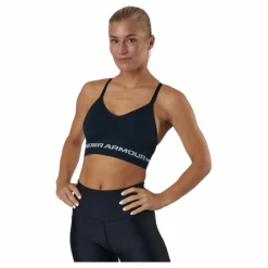 Under Armour Seamless Low Long Bra Black* Sport-Bh:Ar|Löpning