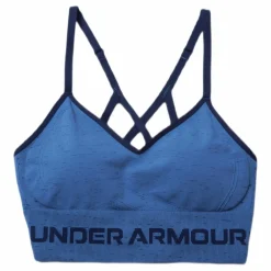 Under Armour Seamless Low Long Htr Bra Blue* Sport-Bh:Ar|Träning