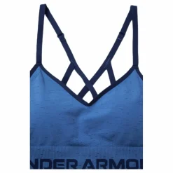 Under Armour Seamless Low Long Htr Bra Blue* Sport-Bh:Ar|Träning
