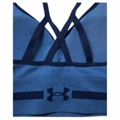 Under Armour Seamless Low Long Htr Bra Blue* Sport-Bh:Ar|Träning
