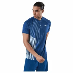 Mizuno Shadow Polo Blue* T-Shirts|Racketsporter