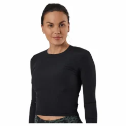 Casall Shiny Rib Long Sleeve Black* Tröjor|Träning