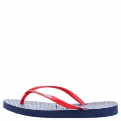 Havaianas Slim Logo Blue/Red*Barn Simning|Sandaler Och Tofflor
