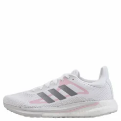 adidas SolarGlide Shoes Cloud White / Silver Metallic / Fresh Candy* Löpning|Löparskor