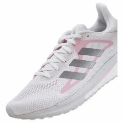 adidas SolarGlide Shoes Cloud White / Silver Metallic / Fresh Candy* Löpning|Löparskor