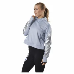 adidas Space Race Hoodie Women Halo Silver* Tröjor|Löpning