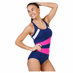 Abecita Speed Swimsuit Blue/Pink* Simning|Badkläder