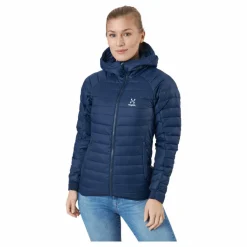 Haglöfs Spire Mimic Hood Women Tarn Blue Solid* Alpint|Jackor