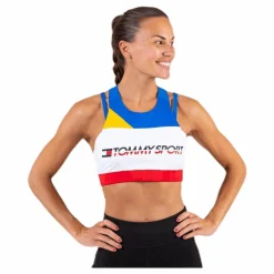 Tommy Hilfiger Sport Sport Bra Mid Impact Back Detail Blue* Sport-Bh:Ar|Träning