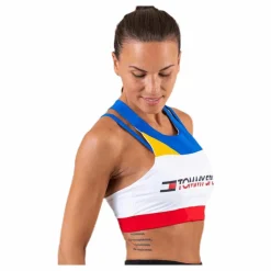 Tommy Hilfiger Sport Sport Bra Mid Impact Back Detail Blue* Sport-Bh:Ar|Träning