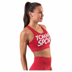 Tommy Hilfiger Sport Sports Bra Logo Mid Pink* Sport-Bh:Ar|Träning