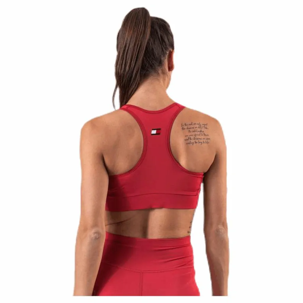 Tommy Hilfiger Sport Sports Bra Logo Mid Pink* Sport-Bh:Ar|Träning