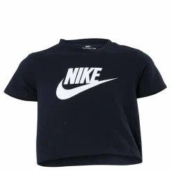 Nike Sportswear Big Kids' (Girls') Cropped T-Shirt BLACK*Barn T-Shirts|Träning