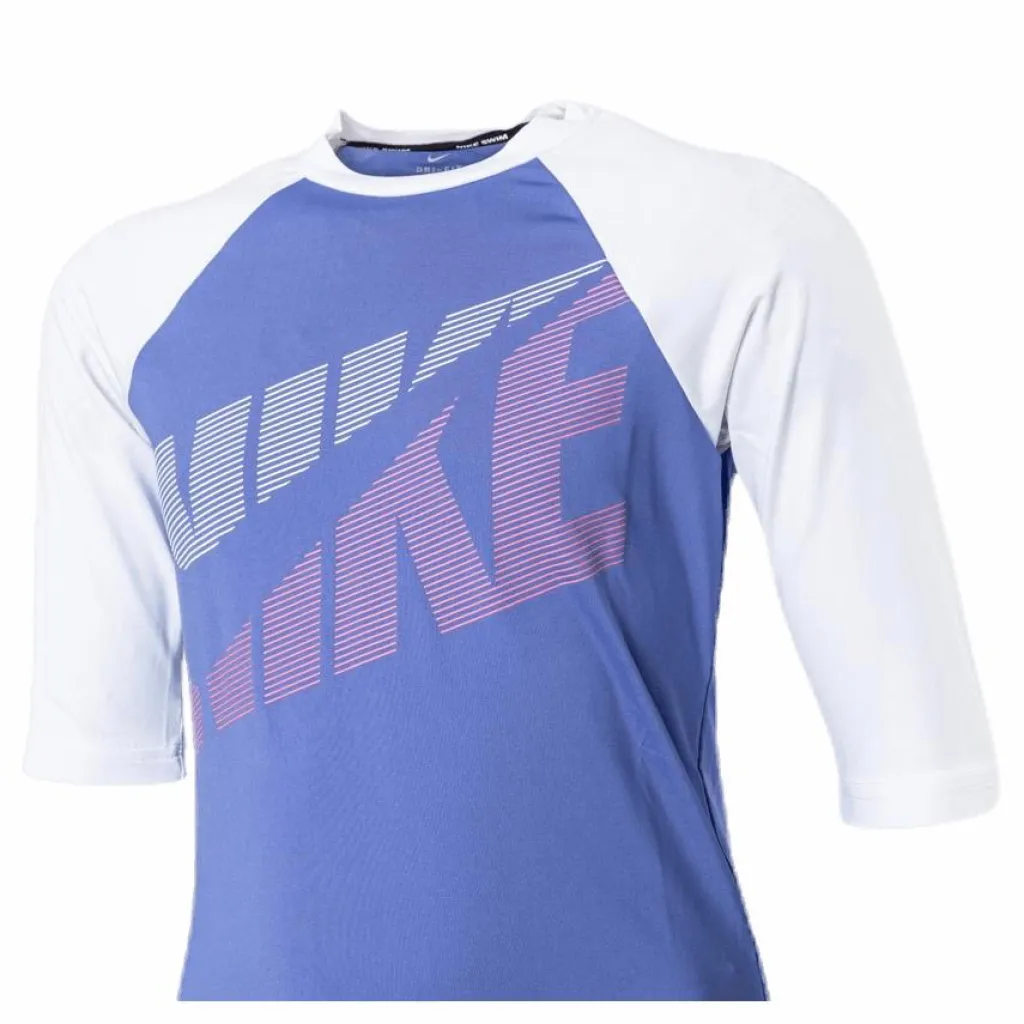 Nike Swim SS Hydroguard Junior Blue*Barn Simning|Badkläder
