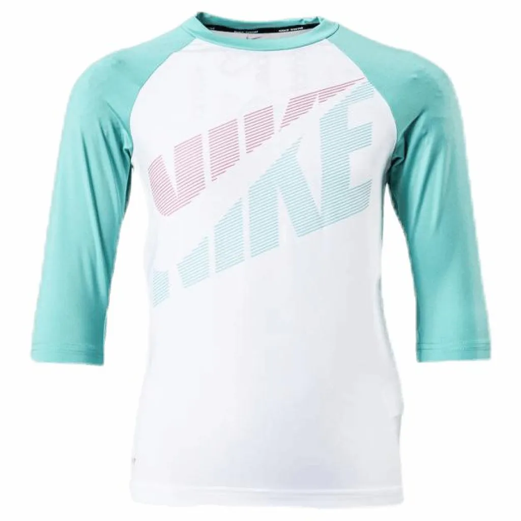 Nike Swim SS Hydroguard Junior White*Barn Simning|Badkläder