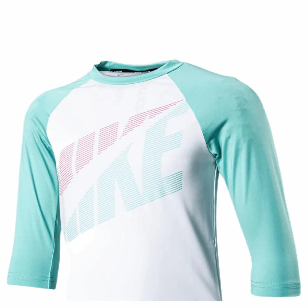Nike Swim SS Hydroguard Junior White*Barn Simning|Badkläder
