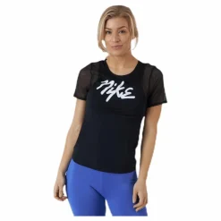 Nike SS Runway White/Black* Löpning|T-Shirts