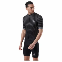 Odlo Stand-Up Collar Zeroweight Ceramicool Black/Grey* Cykling|T-Shirts