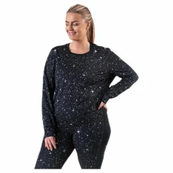 Nike Starry Night MTLC Top Plus Black/Grey* T-Shirts|Träning