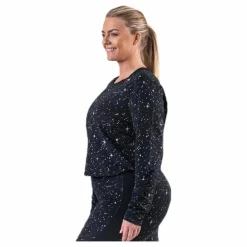 Nike Starry Night MTLC Top Plus Black/Grey* T-Shirts|Träning