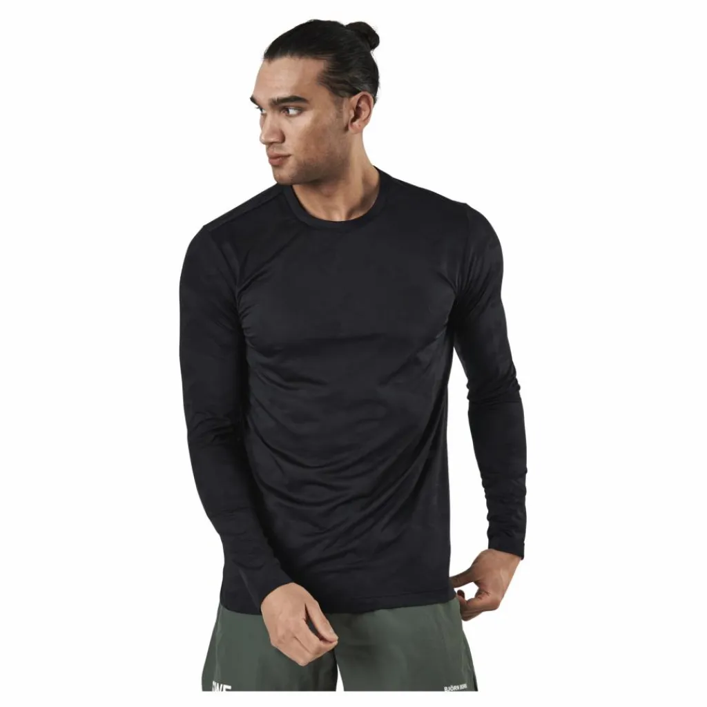 Björn Borg Sthlm LS Tee Black* Tröjor|Träning