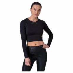Superdry Studio Seamless Long Sleeve Black* Tröjor|Träning
