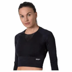 Superdry Studio Seamless Long Sleeve Black* Tröjor|Träning