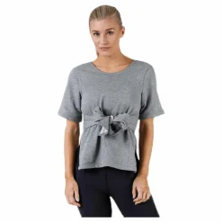 Nike Studio SS Wrap Top Black/Grey* Yoga|T-Shirts
