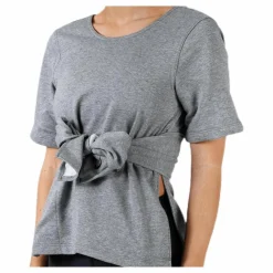 Nike Studio SS Wrap Top Black/Grey* Yoga|T-Shirts