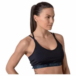 Superdry Studio Strappy Bra Black* Sport-Bh:Ar|Träning