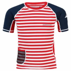 Didriksons Surf Shortsleeve UV Top Blue/Red*Barn Simning|Badkläder
