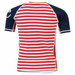 Didriksons Surf Shortsleeve UV Top Blue/Red*Barn Simning|Badkläder