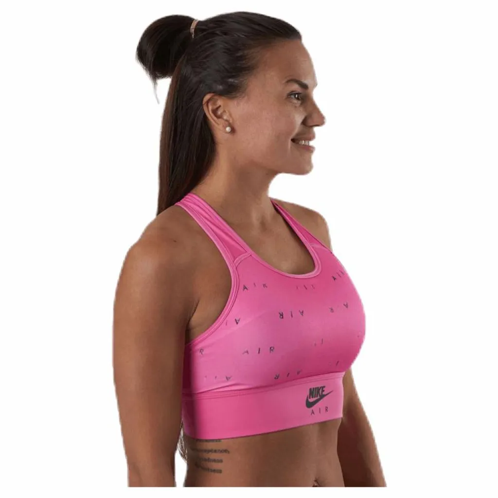 Nike Swoosh Air Bra Print Pink/Black* Sport-Bh:Ar|Träning