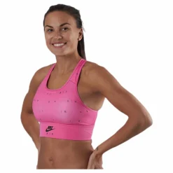 Nike Swoosh Air Bra Print Pink/Black* Sport-Bh:Ar|Träning