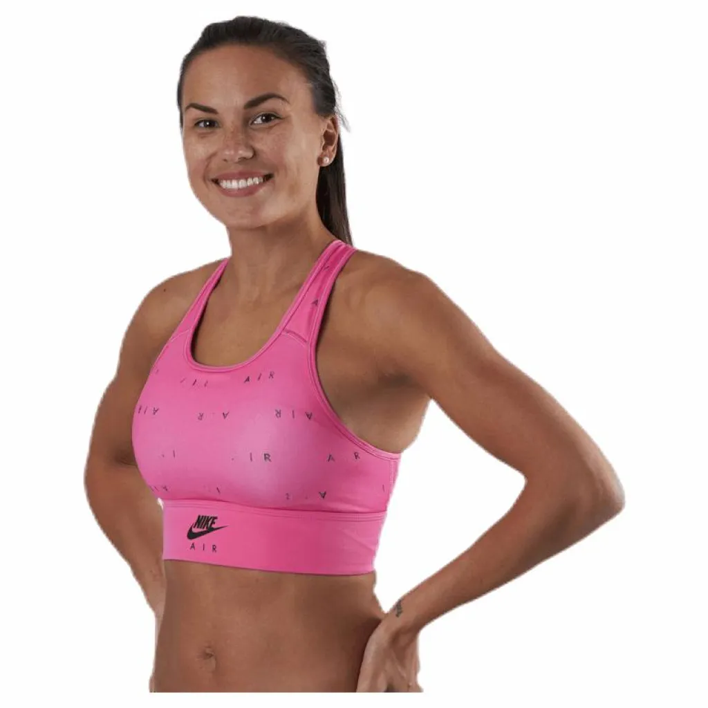 Nike Swoosh Air Bra Print Pink/Black* Sport-Bh:Ar|Träning