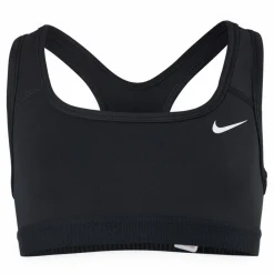 Nike Swoosh Big Kids' (Girls') Sports Bra BLACK/WHITE*Barn Träning|Linnen
