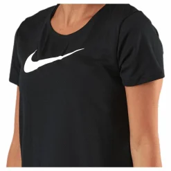 Nike Swoosh Run SS Black/Silver* T-Shirts|Löpning